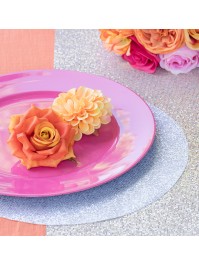 4 ORANGE DAHLIAS DIA 8.5CM X 5CM