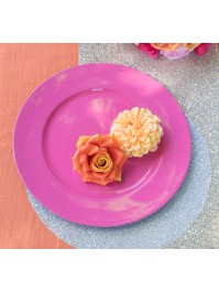 4 DAHLIAS ORANGES DIA 8.5CM X 5CM