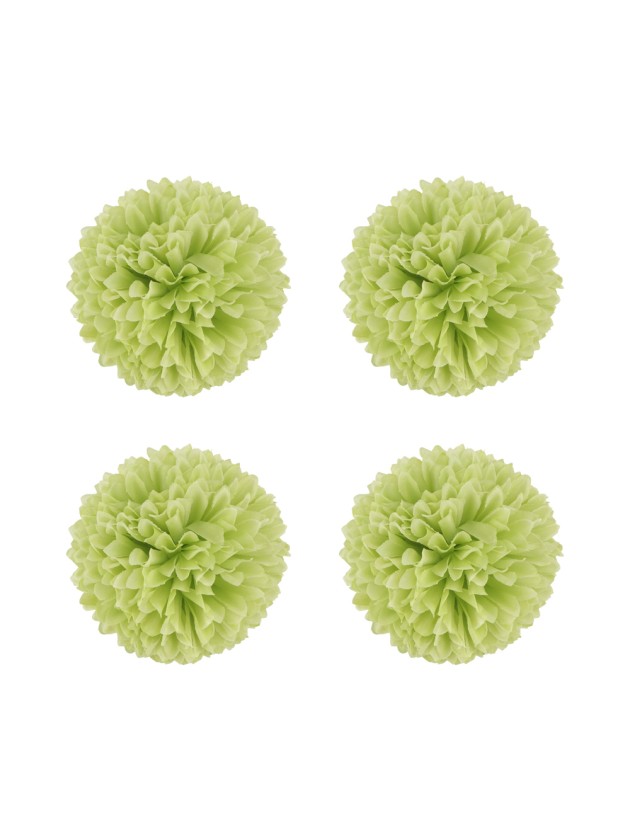 4 DAHLIAS VERT NENUPHAR DIA 8.5CM X 5CM