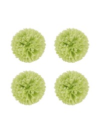 4 DAHLIAS VERT NENUPHAR DIA 8.5CM X 5CM