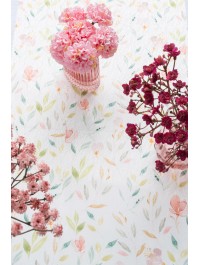 SATIN EFFECT FLORAL TABLE RUNNER 28CM X 3M