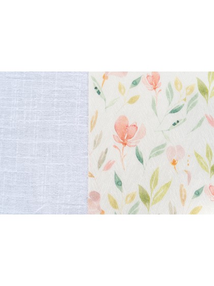 SATIN EFFECT FLORAL TABLE RUNNER 28CM X 3M