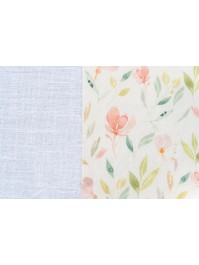 SATIN EFFECT FLORAL TABLE RUNNER 28CM X 3M