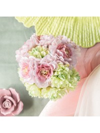 MINI BLUSH PINK CAMELLIA BUNCH 11CM X 8CM X 13CM