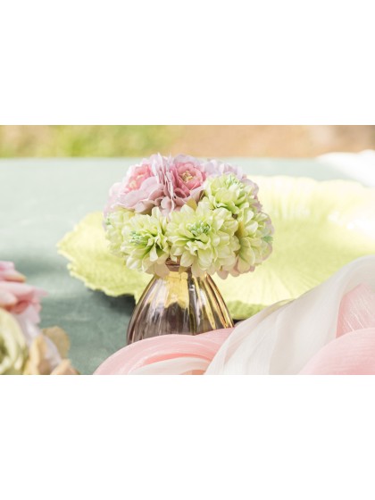 MINI BOUQUET CAMELIA ROSE BLUSH 11CM X 8CM X 13CM