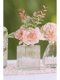 MINI PINK CHERRY FLOWER BUNCH 12CM X 5CM X 18CM