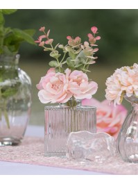 MINI BOUQUET FLEUR DE CERISIER ROSE 12CM X 5CM X 18CM