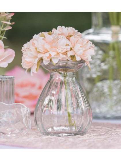 MINI NYMPHEA PINK ZINNIA BUNCH 9.5CM X 5.5CM X 12.5CM