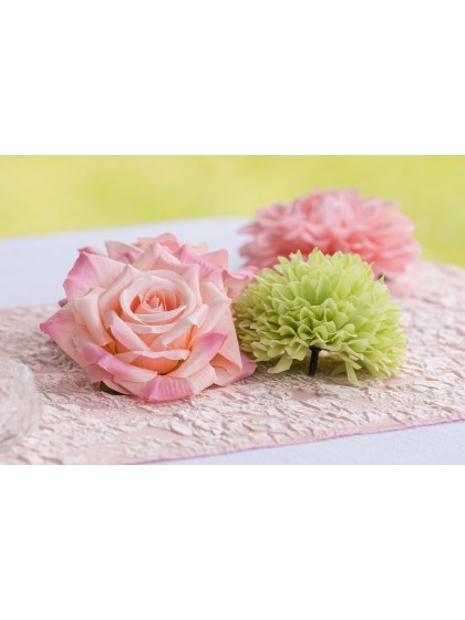 SET 2 ROSES ROSE NYMPHEA DIA 9CM X 5.5CM