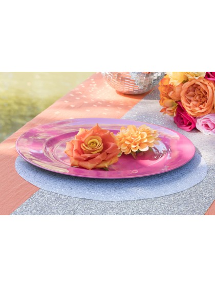 SET 2 ROSES ORANGES DIA 9CM X 5.5CM