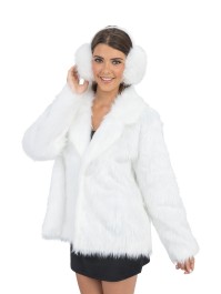 CACHE-OREILLES PLIABLES FAUSSE FOURRURE BLANC TU