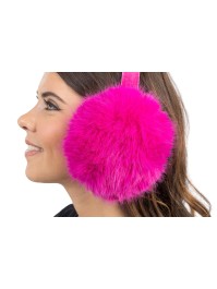CACHE-OREILLES PLIABLES FAUSSE FOURRURE FUCHSIA TU