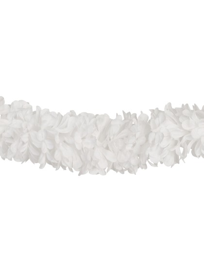 GUIRLANDE FLEURS BLANCHES DIA 9CM X 220CM