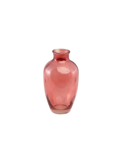 BLUSH PINK HERA GLASS VASE 7CM X 7CM X 12.5CM