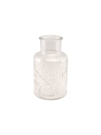 VASE VERRE GARDEN ROSE TRANSPARENT DIA 8.5CM X 15.5CM