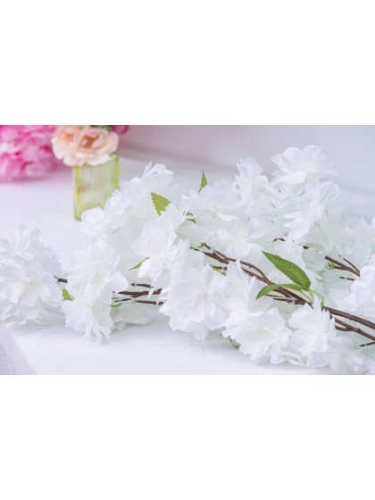 BRANCH 3 WHITE SAKURA STEMS 27CM X 9CM X 100CM