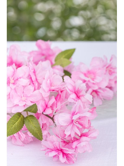 BRANCH 3 PINK SAKURA STEMS 27CM X 9CM X 100CM