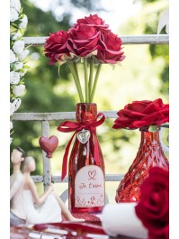 BUNCH OF 6 RED ROSES DIA 12CM X 23CM