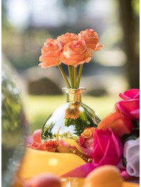 BUNCH OF 6 ORANGE ROSES DIA 12CM X 23CM