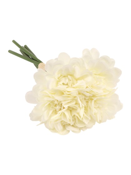 BUNCH OF 6 WHITE CAMELIA DIA 11CM X 23CM