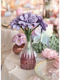 BUNCH OF 6 LILAC CAMELIA DIA 11CM X 23CM