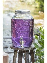 4L GLASS DISPENSER 15.5CM X 15.5CM X 27CM