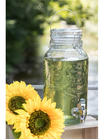 LIMONADIER EN VERRE 3.8L 15.3CM X 15.3CM X 31.5CM