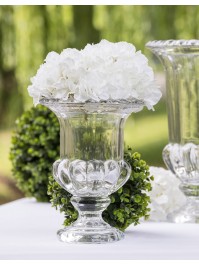 VASE VERRE FLORENCE TRANSPARENT 20CM X 20CM X 26CM