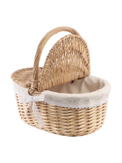 WILLOW PICNIC BASKET 35CM X 25CM X 22CM