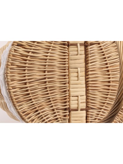 PANIER PIQUE NIQUE EN OSIER 35CM X 25CM X 32CM