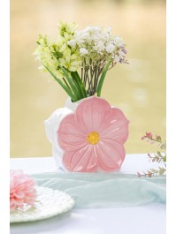 VASE FORME FLEUR CERAMIQUE FAIRY POND 13.8CM X 7.8CM X 13.5CM