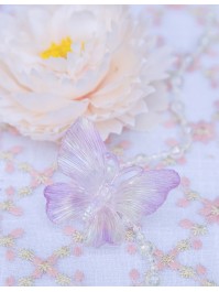 IRIDESCENT PARMA BUTTERFLIES GARLAND 150CM