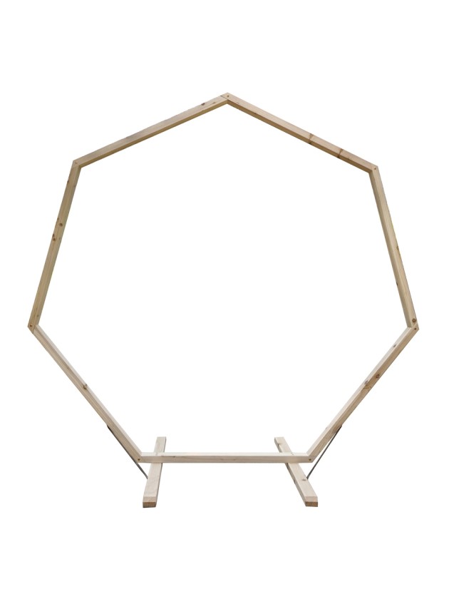 ARCHE HEXAGONALE BOIS 220CM