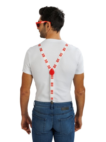 KIT SUPPORTER 3 PCS DANEMARK BRETELLES: 2.5CM X 0.5CM X 100CM
NOEUD PAPILLON: 13CM X 1.5CM X 7CM
LUNETTES: 14.5CM X 4.5CM