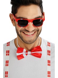 KIT SUPPORTER 3 PCS DANEMARK BRETELLES: 2.5CM X 0.5CM X 100CM
NOEUD PAPILLON: 13CM X 1.5CM X 7CM
LUNETTES: 14.5CM X 4.5CM