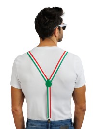 KIT SUPPORTER 3 PCS ITALIE BRETELLES: 2.5CM X 0.5CM X 100CM
NOEUD PAPILLON: 13CM X 1.5CM X 7CM
LUNETTES: 14.5CM X 4.5CM