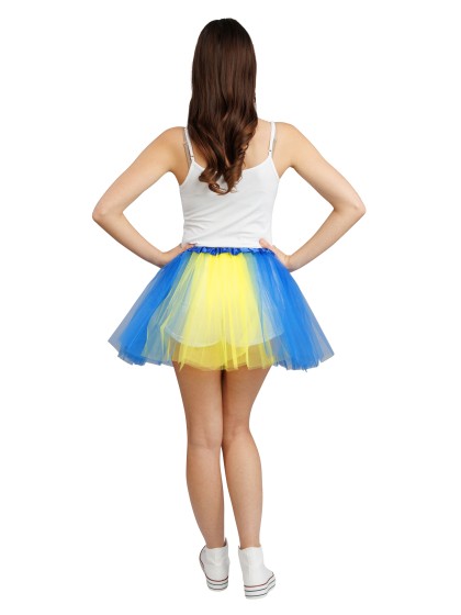TUTU SUPPORTER BLEU ET JAUNE TU - 39CM