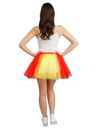 TUTU SUPPORTER ROUGE ET JAUNE TU - 39CM