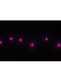 20 PINK HEARTS WITH LEDS GARLAND WIRE 2M