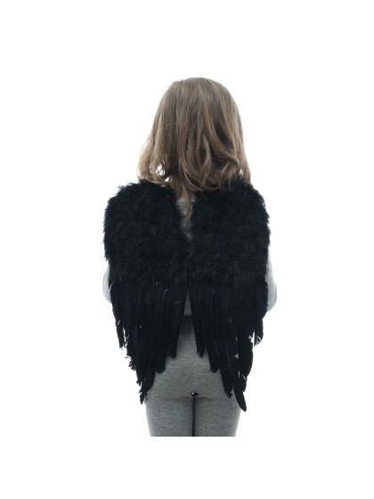 ANGEL WINGS BLACK 30CM X 45CM