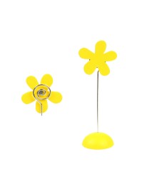 WOODEN FLOWER CARD HOLDER 11CM 