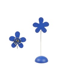WOODEN FLOWER CARD HOLDER 11CM 