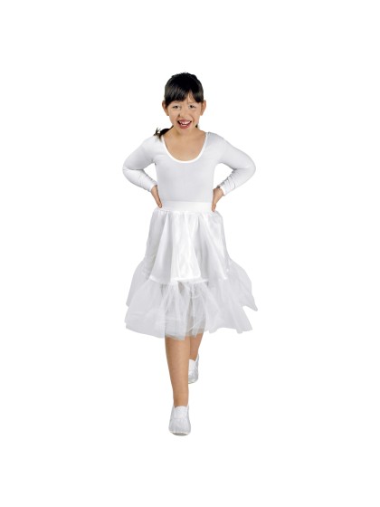PETTICOAT ROCK \'N\' ROLL WHITE KIDS ONE SIZE