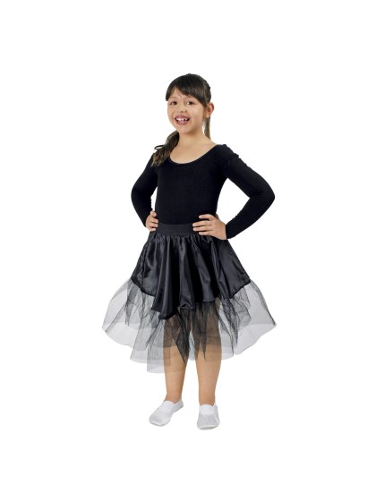 PETTICOAT ROCK \'N\' ROLL BLACK KIDS ONE SIZE