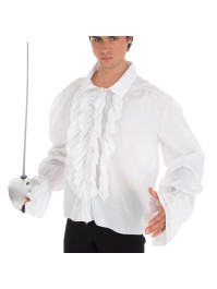 PIRATE COTTON WHITE SHIRT XS