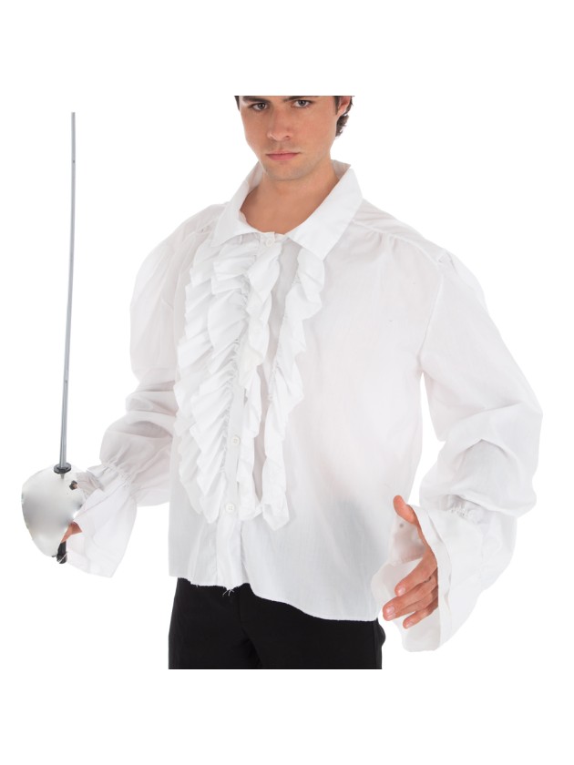 PIRATE COTTON WHITE SHIRT L