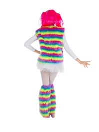 GILET PELUCHE ARC EN CIEL TU