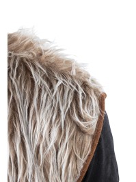 VEST PLUSH BROWN 70\'S ONE SIZE