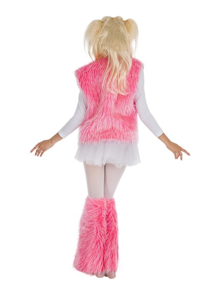 GILET PELUCHE FUSCHIA TU