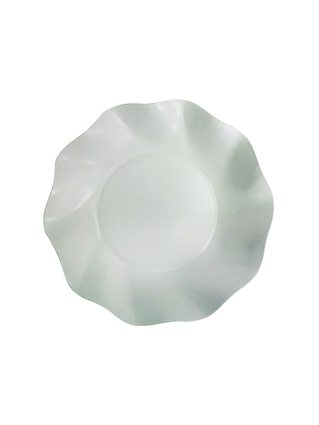 20 COUPELLES COMPOSTABLES BLANC 18.5CM